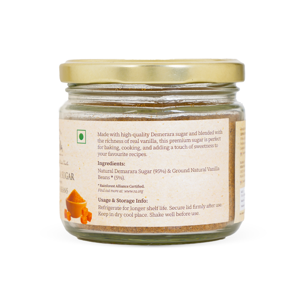 Vanilla-Infused Demerara Sugar