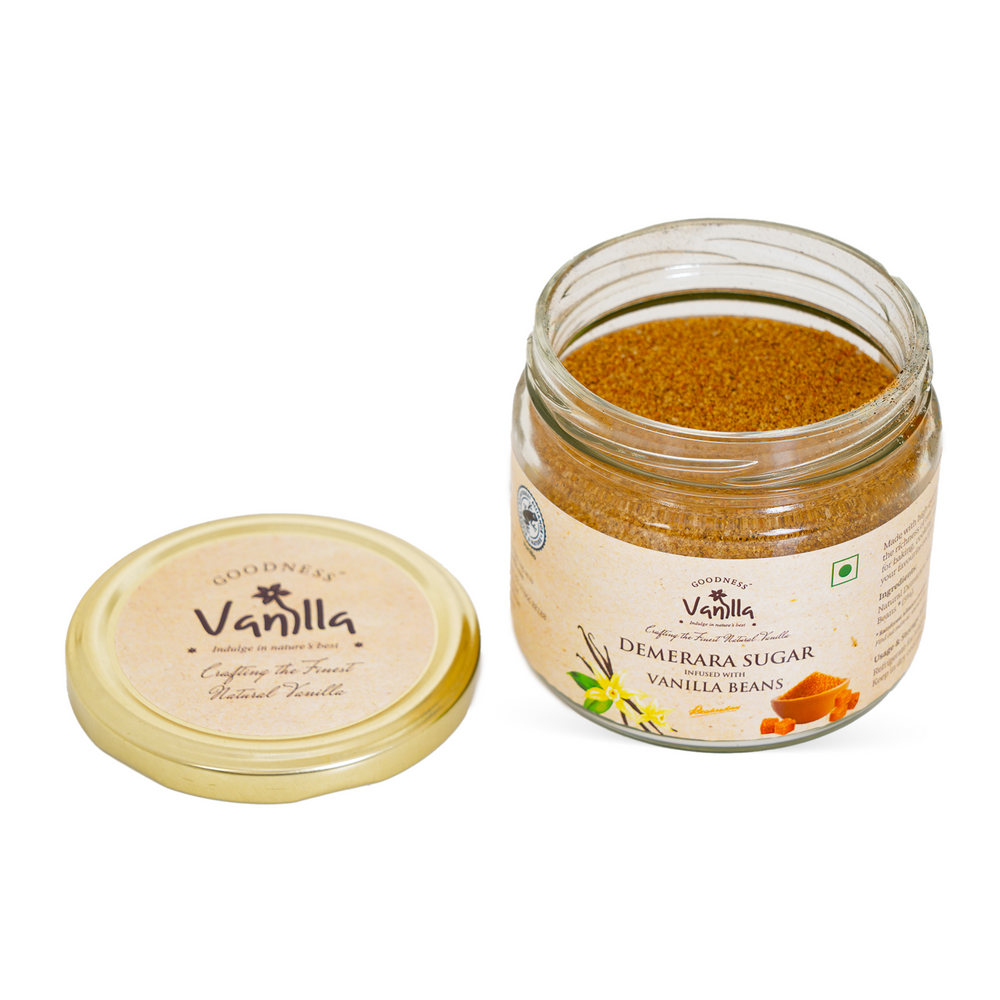 Vanilla-Infused Demerara Sugar