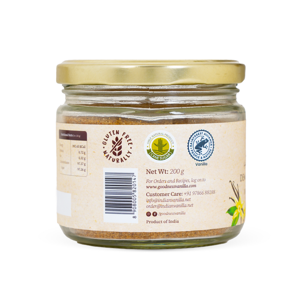 Vanilla-Infused Demerara Sugar