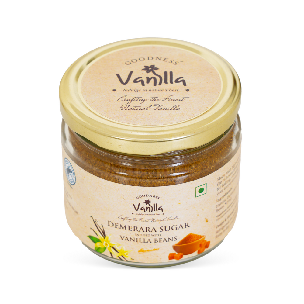 Vanilla-Infused Demerara Sugar